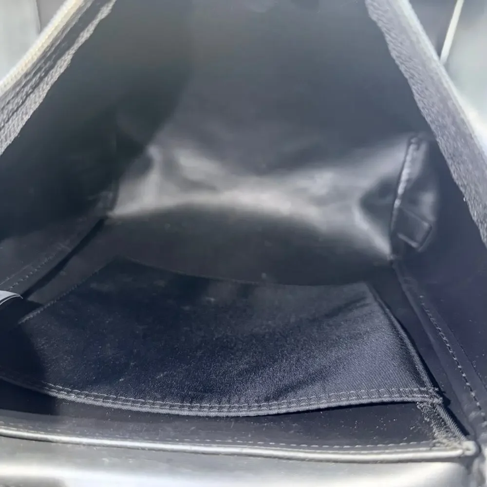 Longchamp Paris Le Pliage Black Nylon Leather Backpack Made in France Vintage